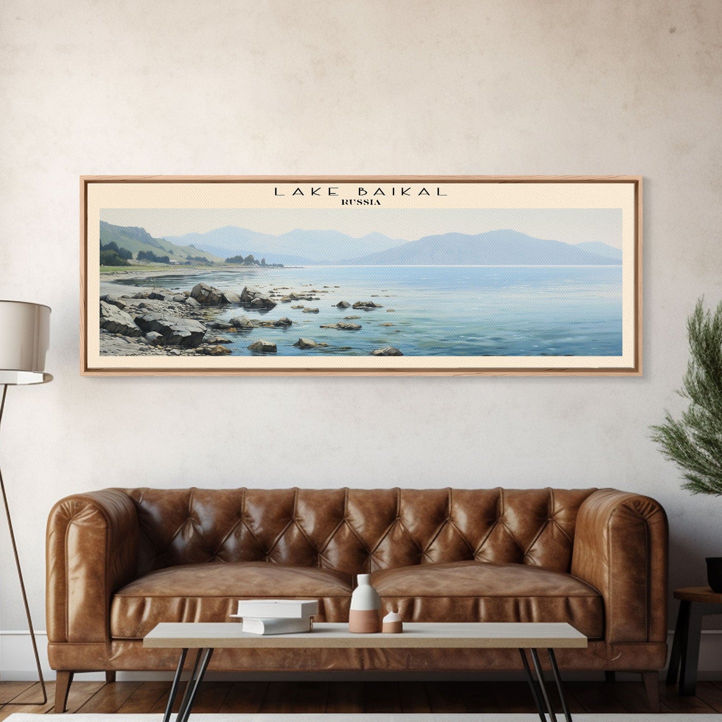 Lake Baikal Travel Poster Print, Framed Canvas Wall Art, Metal Wall Art, COUNTRY art, Gift For Him, Travel Wall Art, Travel Lover Gift