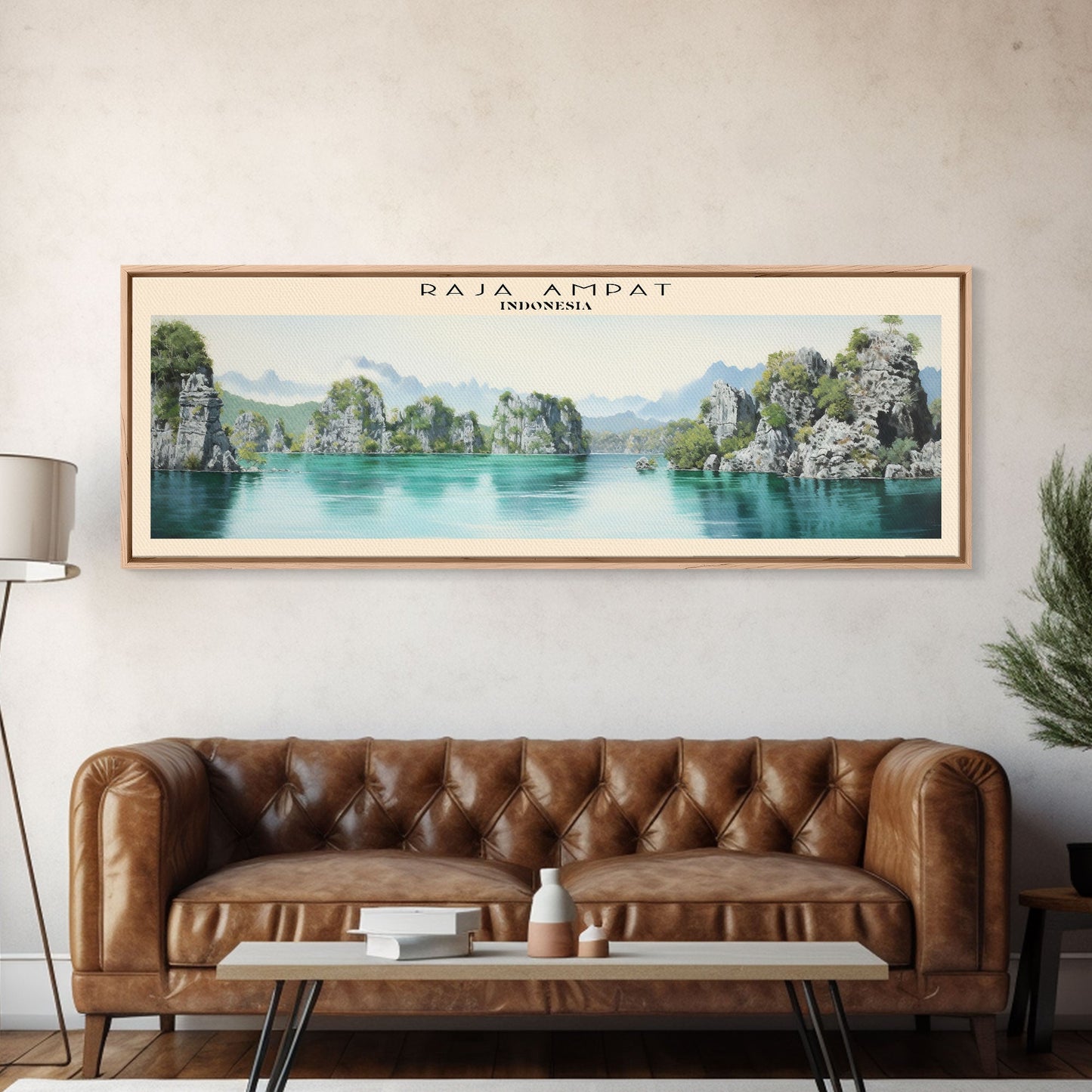 Raja Ampat Travel Print Wall Art, Travel Poster Print, Retro Style COUNTRY Home Decor, Wall Hanging, Travel Gift Idea, Unique Metal Art