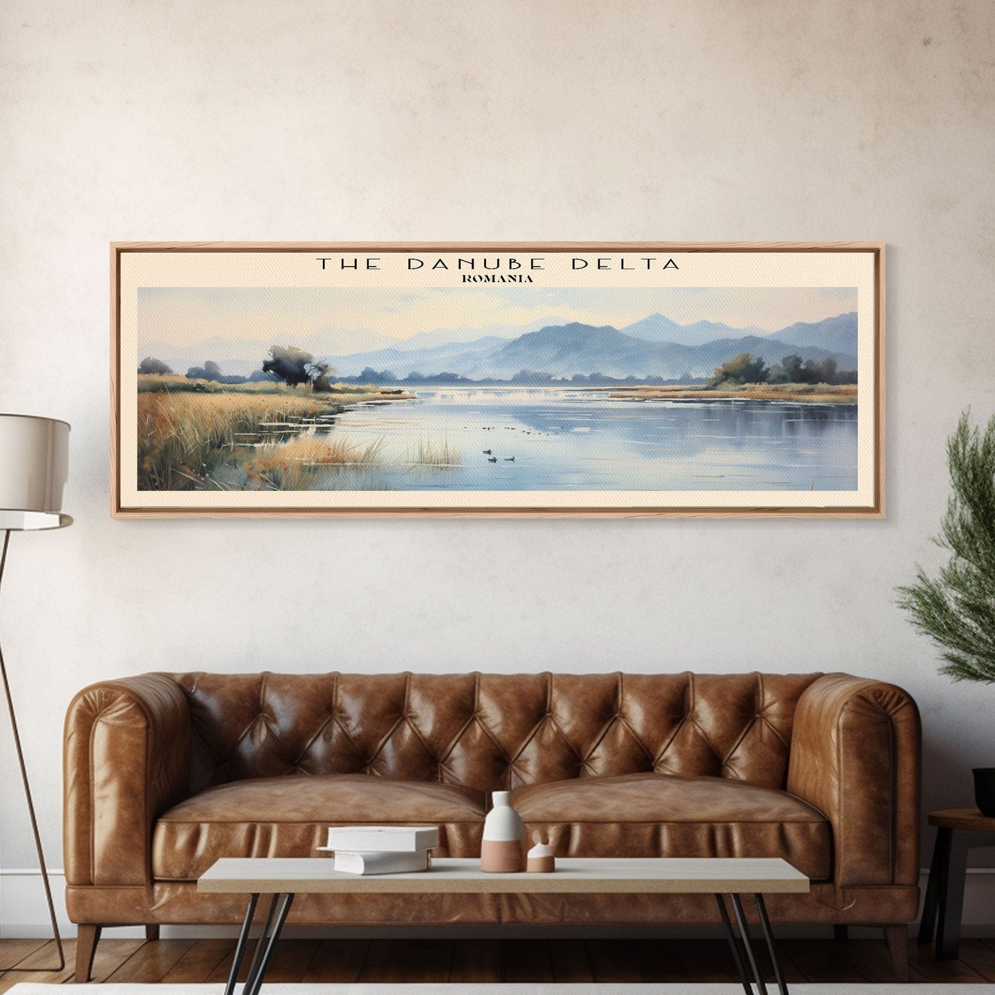 The Danube Delta Travel Poster Print, Framed Canvas Wall Art, Metal Wall Art, COUNTRY art, Gift For Him, Travel Wall Art, Travel Lover Gift