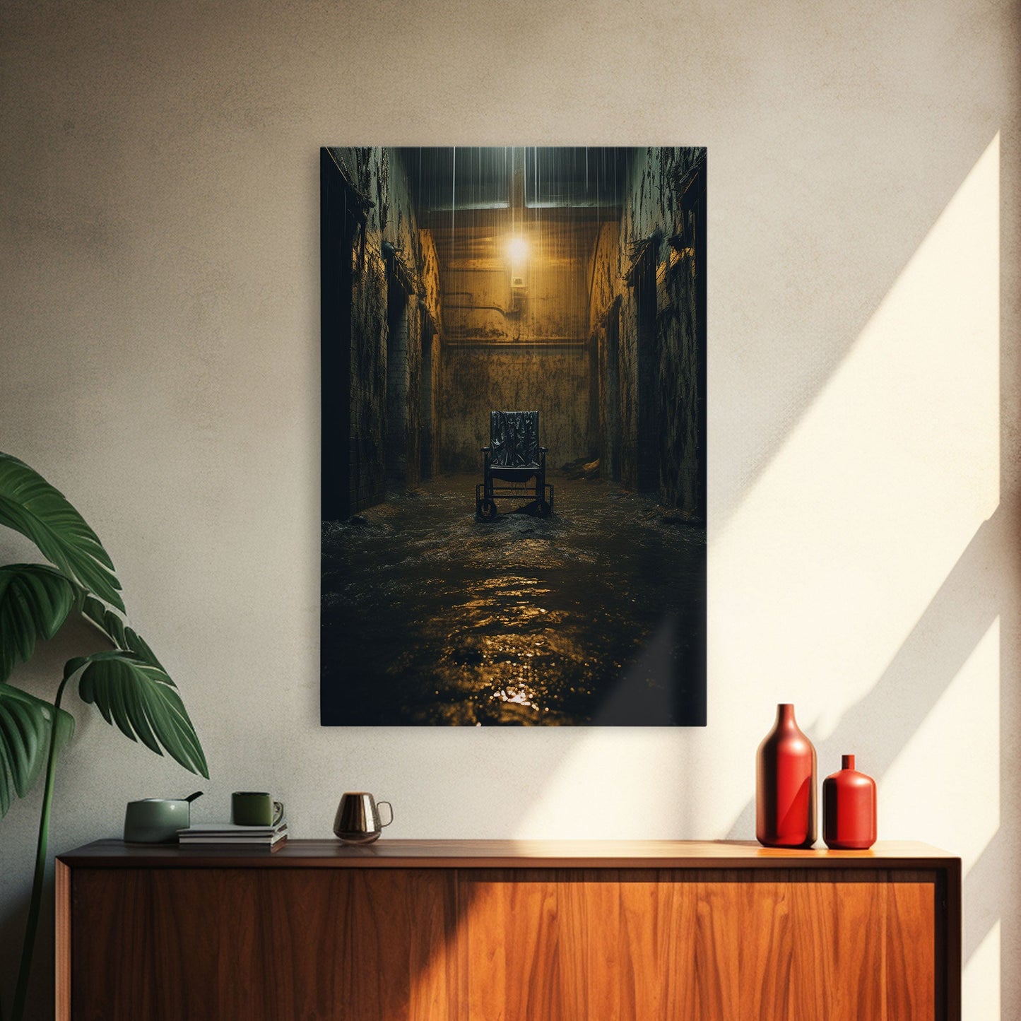 Creepy Wall Decor, Spooky Room Decor, Canvas Print, Wall Hanging, Portrait Art, Halloween Wall Decor, Dark Fantasy, Dark Wall Art