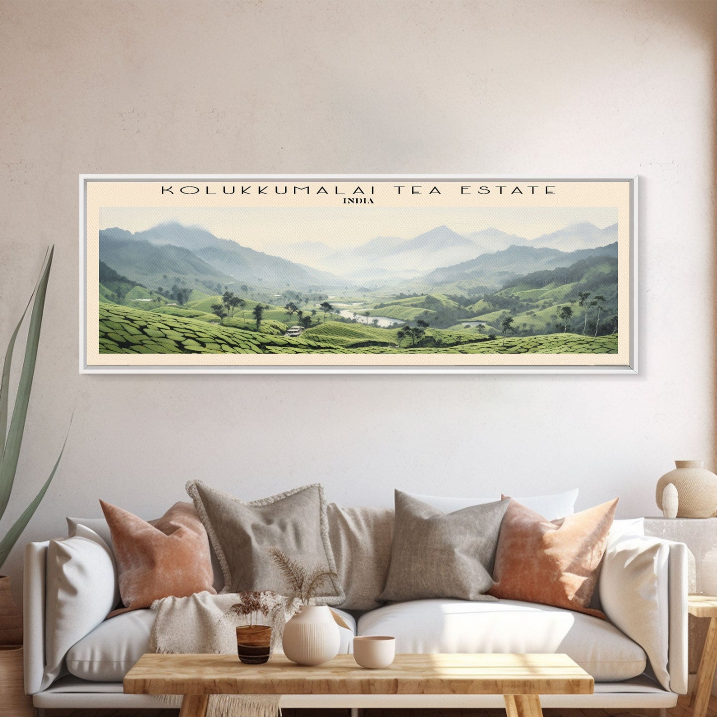Kolukkumalai Tea Estate Wall Art Travel Poster Print, Gift For Travel Lover, Vacation Gift, COUNTRY Wall Art, Home Decor, Original Art