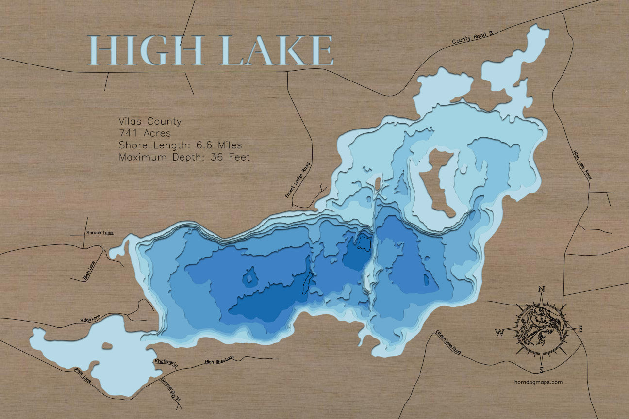 High Lake in Vilas County, Wisconsin
