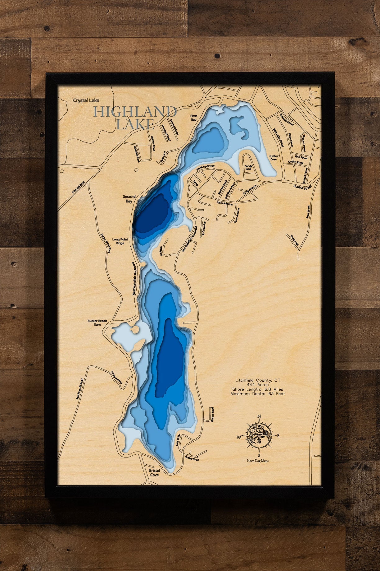 Highland Lake in Litchfield County, Connecticut