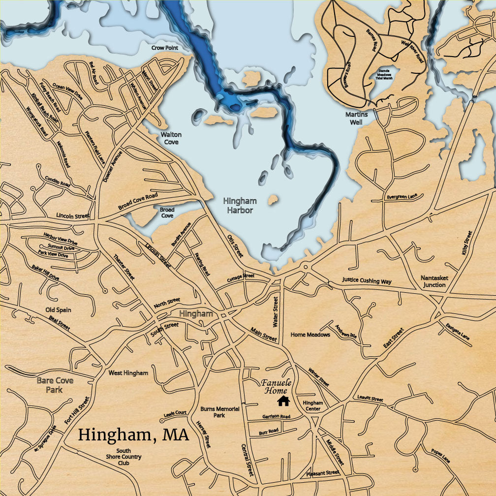 Hingham Harbor in Hingham, Massachusetts