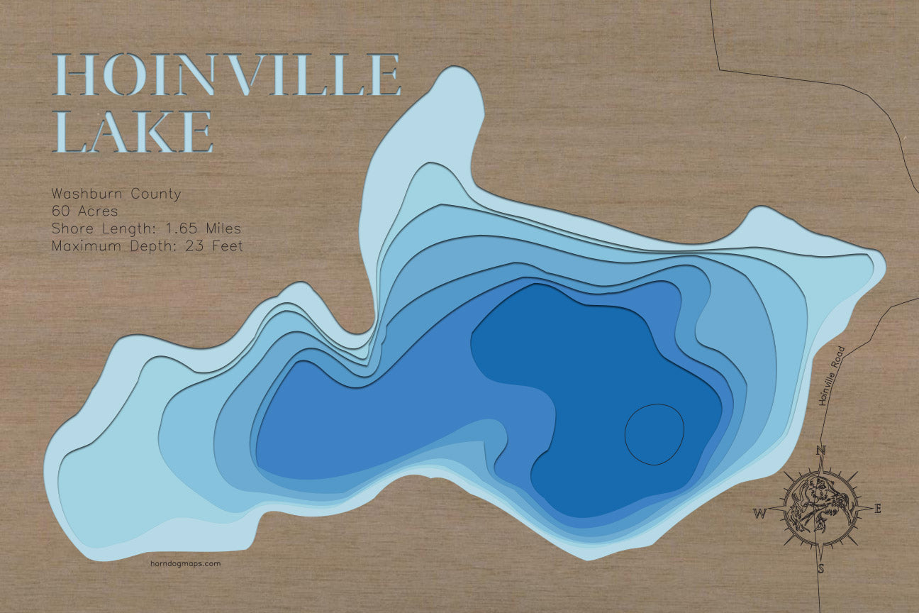Hoinville Lake in Washburn County, Wisconsin
