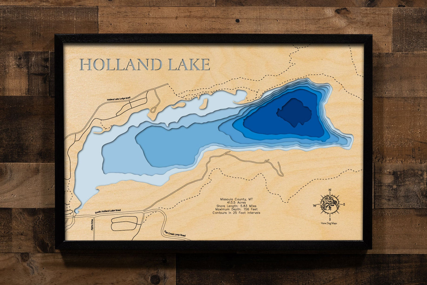 Holland Lake in Missoula County, Montana