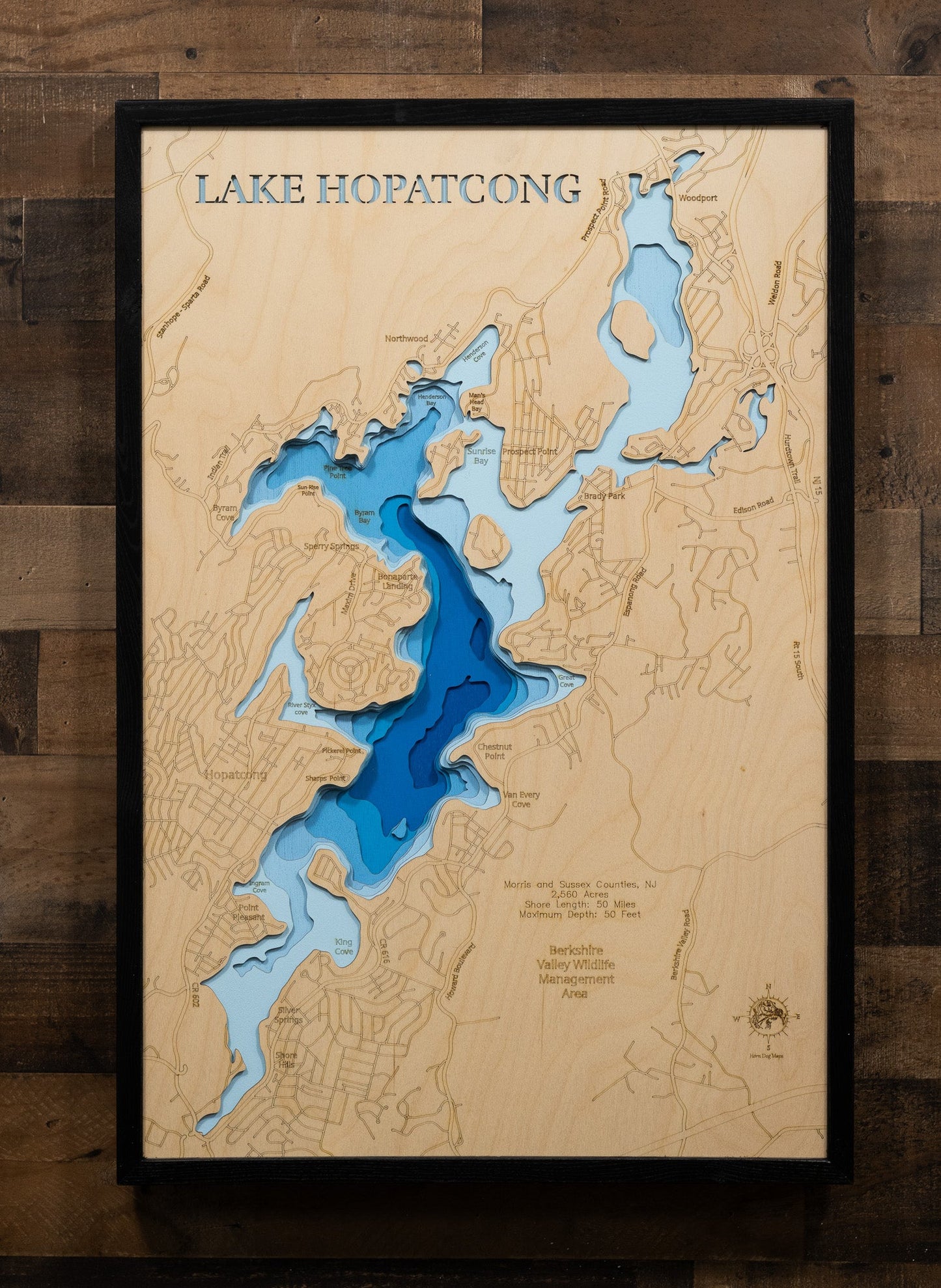 Lake Hopatcong in Morris and Sussex Counties, New Jersey