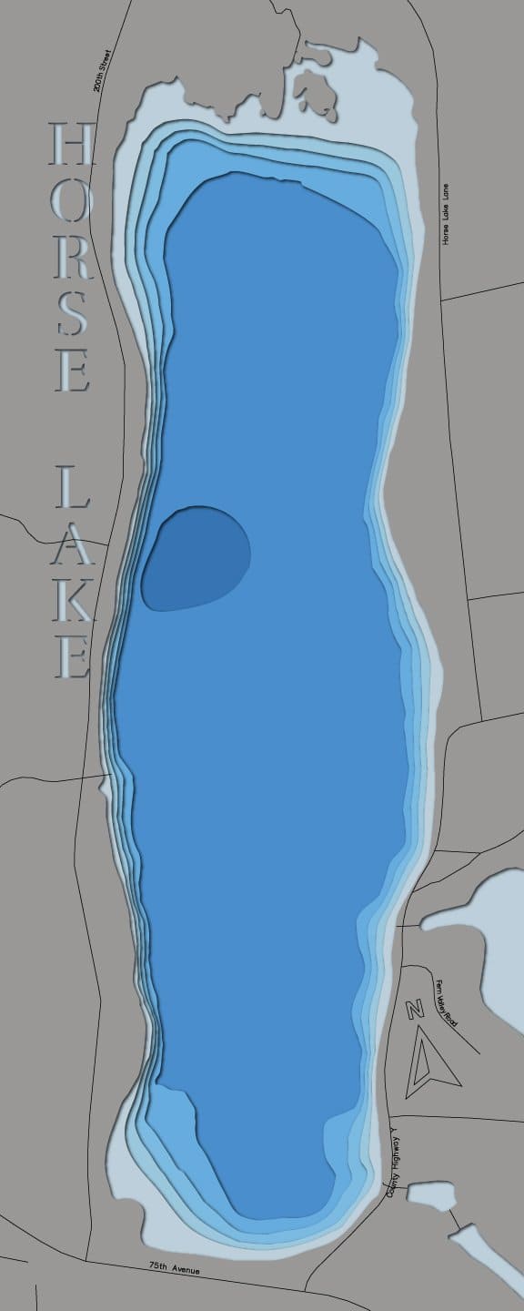 Horse Lake in Polk County, Wisconsin