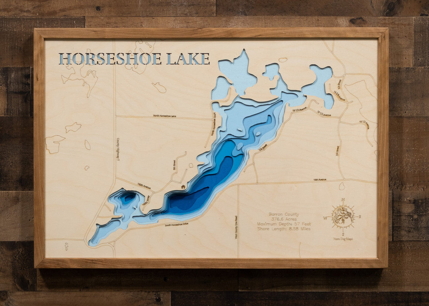 Horseshoe Lake in Barron County, Wisconsin