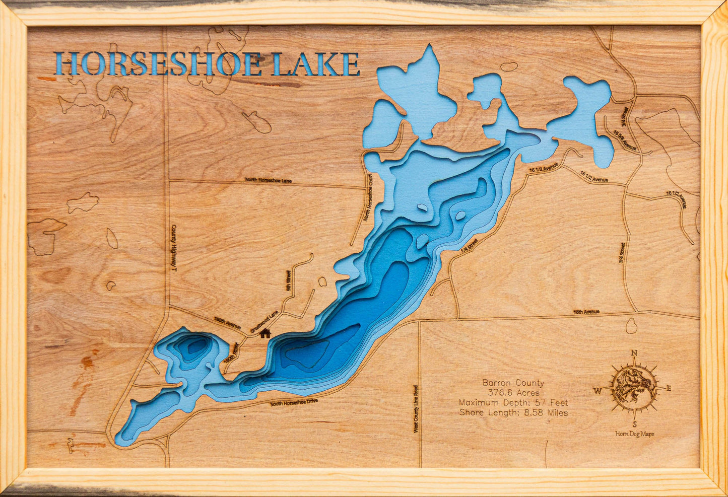 Horseshoe Lake in Barron County, Wisconsin