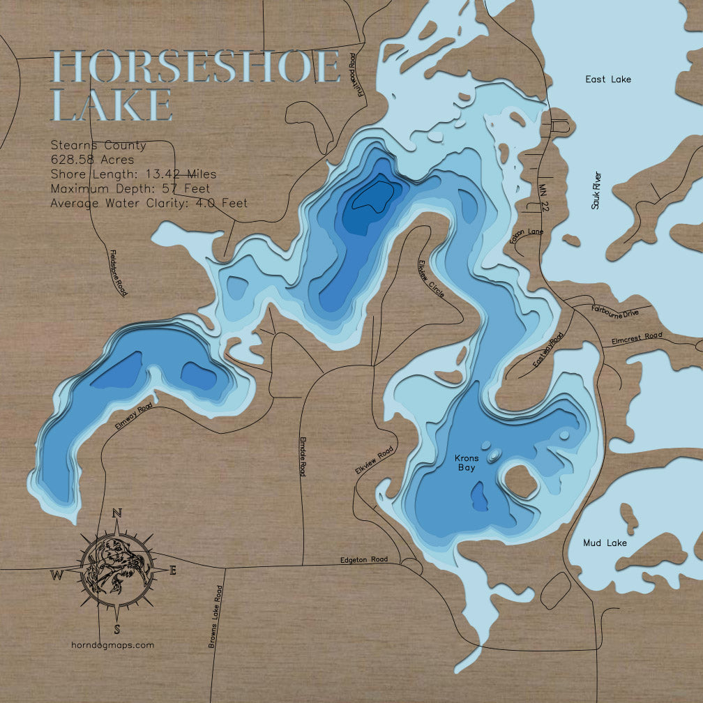 Horseshoe Lake in Stearns County, Minnesota