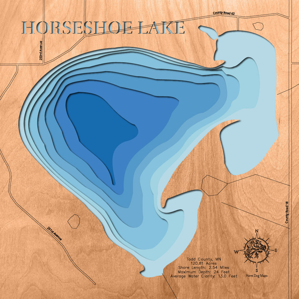 Horseshoe Lake in Todd County, Minnesota