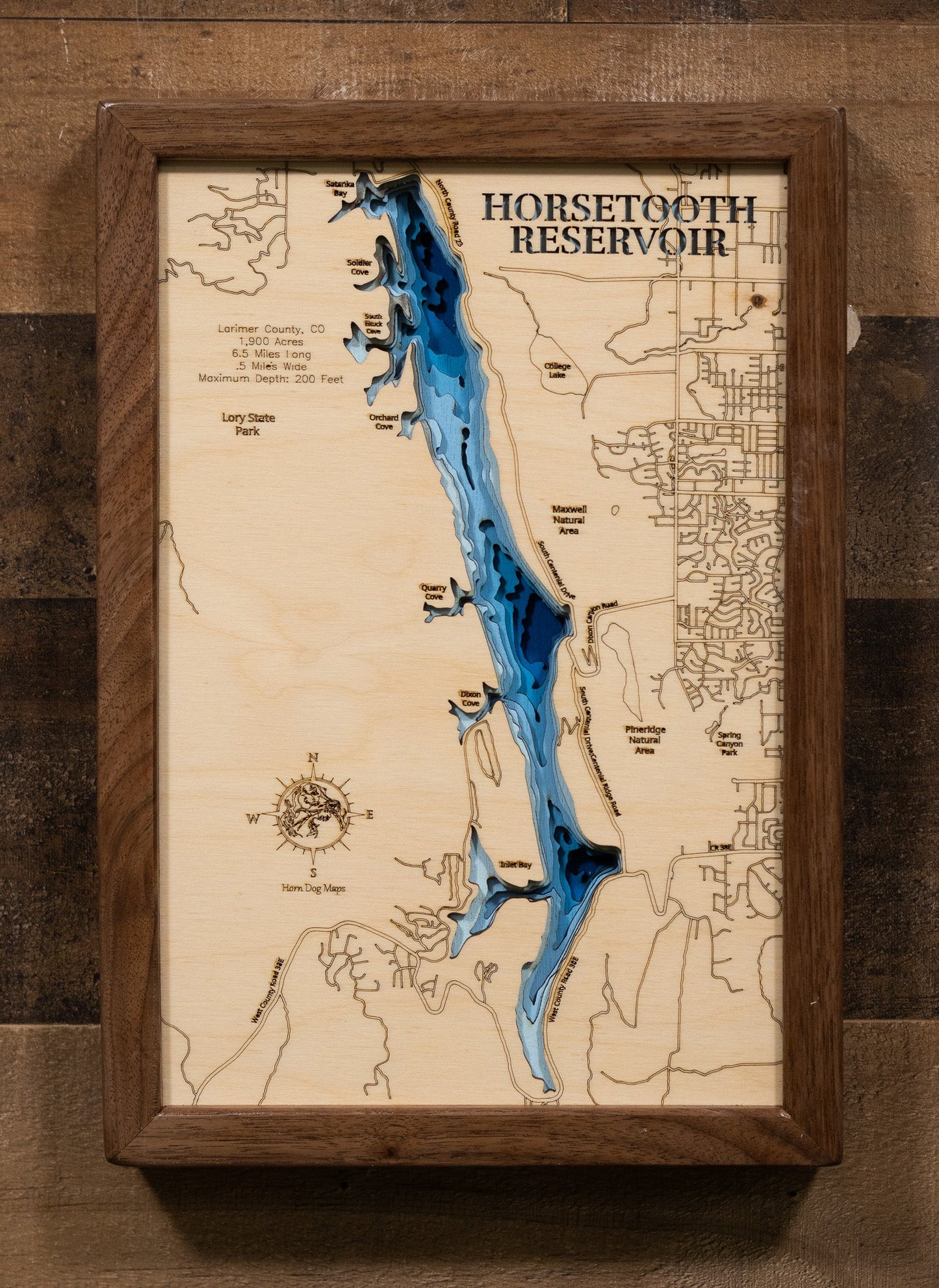 Horsetooth Reservoir in Larimer County, Colorado