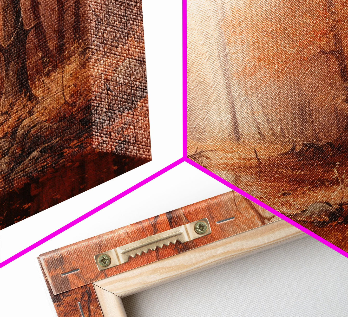 Orange Leaves In The Fall, Framed Canvas Print, Seasonal Decor, Fall Seasonal Art, Clearance Fall Decorations, Fall Wall Decor, Fall Decor