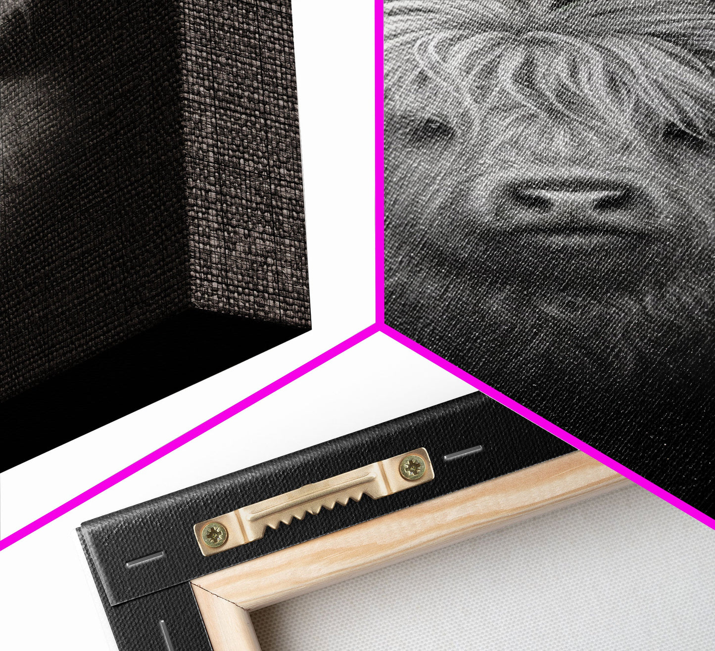 Highland Cow Art Print, Black And White, Animal Wall Decor, Minimalist Art, Wall Decor, Canvas Art, Wall Art, Framed Canvas Wall Decor