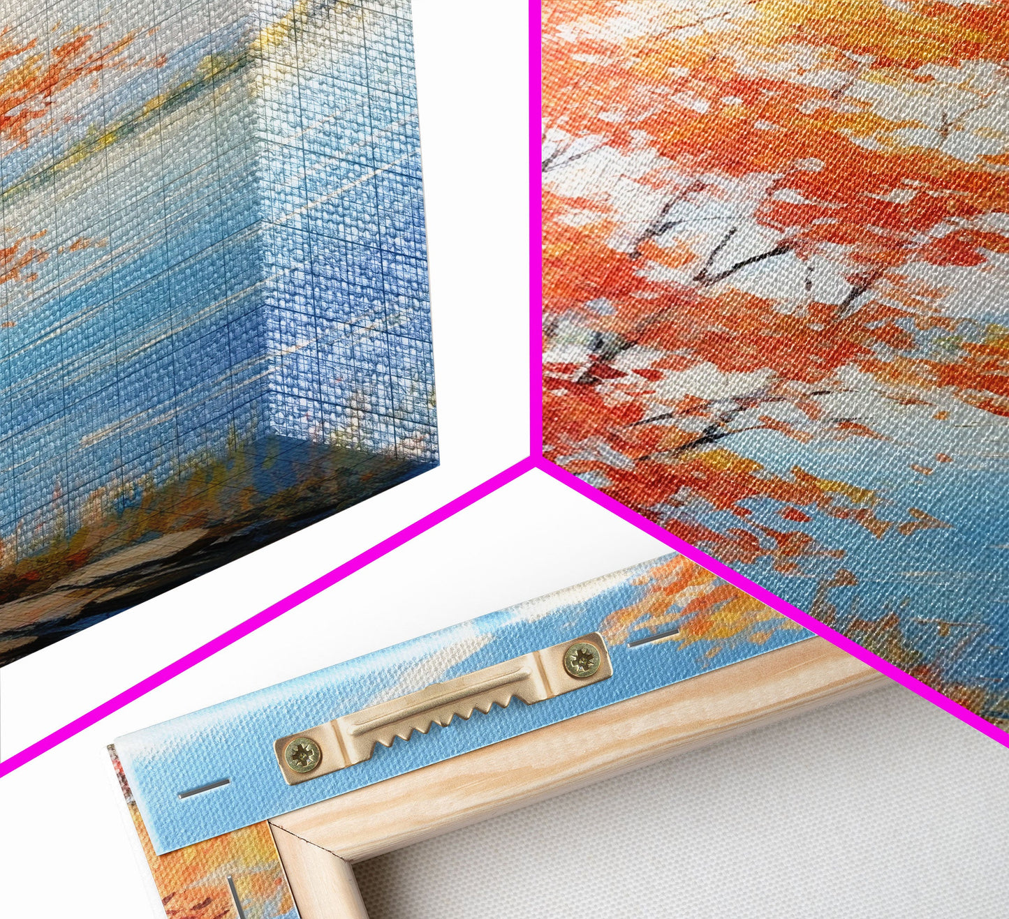 River Wall Art, Fall Art, Trees Wall Art, Landscape Art, Sunset Wall Art, Canvas Print, Wall Art, Vertical Art, Home Wall Decor, Office Art