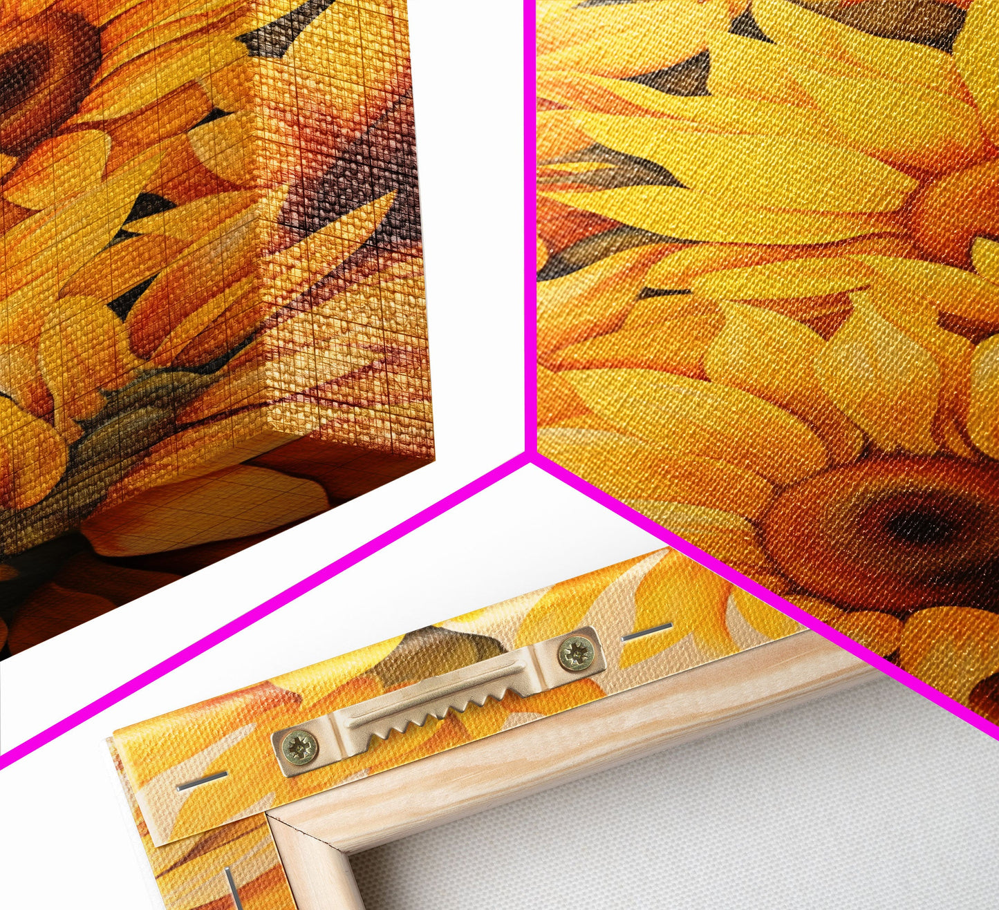 Sunflower Wall Art, Flower Wall Art, Sunflower Painting, Canvas Print, Wall Art, Vertical Art, Gift For Coworker, Bookshelf Decor, RV Decor