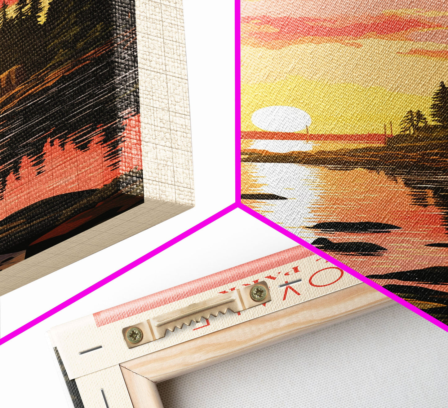 Isle Royale National Park Michigan Travel Art, National Park Print, Minimalist Travel Art, Midcentury Modern Style Landscape Painting