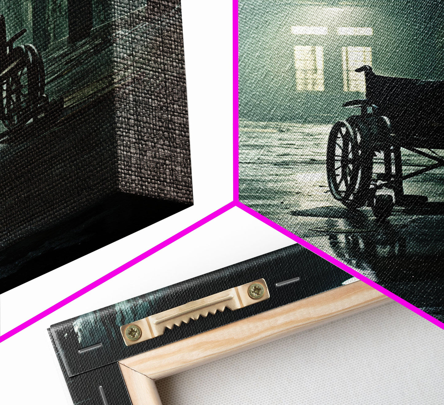 The Abandoned Asylum, Halloween Wall Art, Scary Wall Art, Canvas Print, Wall Hanging, Portrait Art, Horror Home Decor, Dorm Room Art
