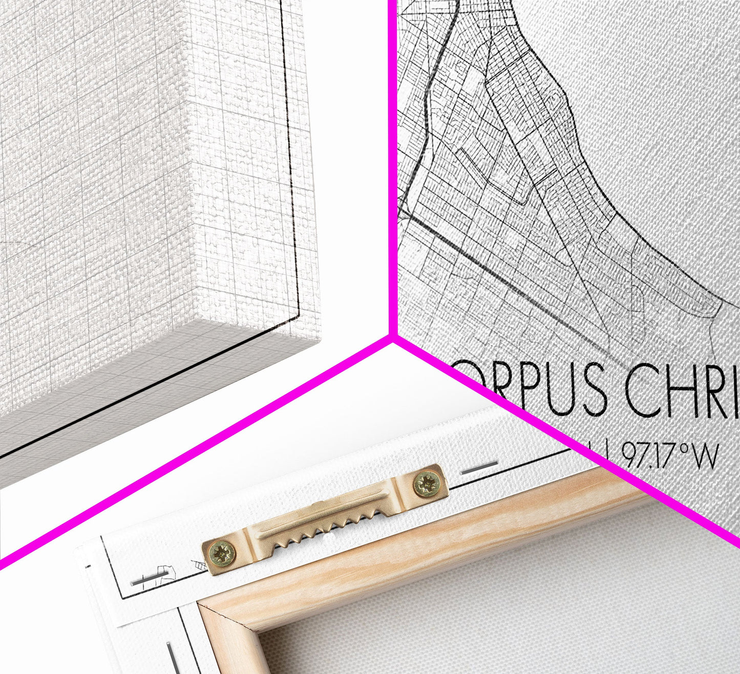 Corpus Christi Street Map, Texas Map, Map Print, Minimalist Art, Wall Art, Canvas Art, Homeschool Gifts, College Dorm Décor, Tiny Home Décor