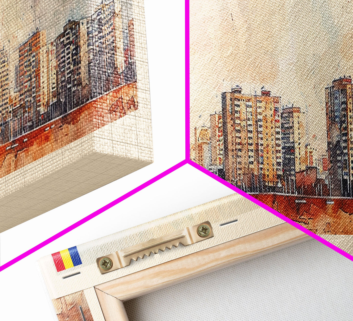 Arad Romania Travel Art, City Art, Framed Canvas Print or Metal Wall Art, Europe Travel Poster, Panoramic Wall Art, Extra Wide Wall Art