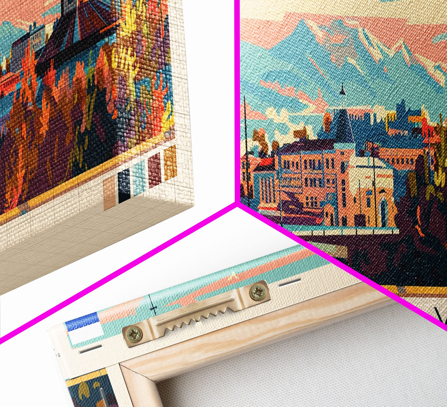 Kemerovo Russia Travel Print Wall Art, Panoramic City Art, Travel Art, Wall Decor, Vacation Gift, Framed Canvas Print Or Metal Art