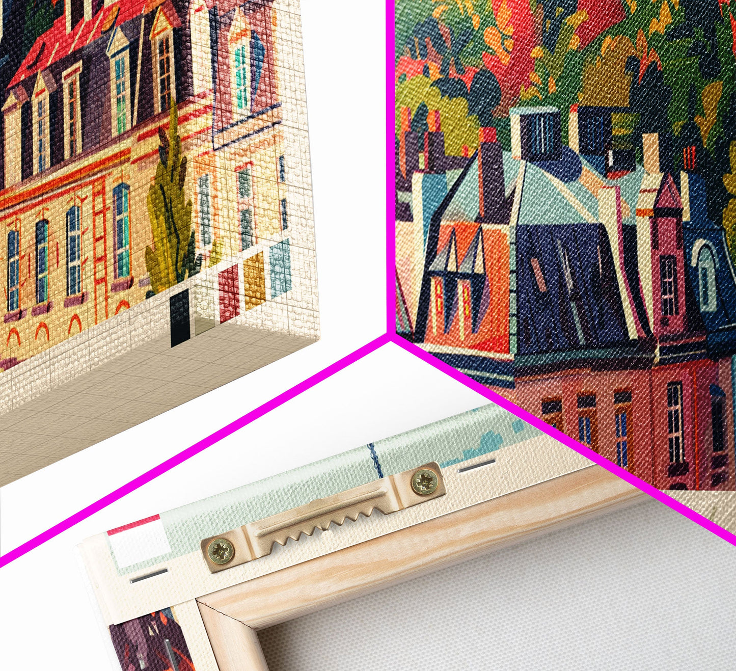 Sosnowiec Poland Panoramic Travel Poster, Framed Canvas Print or Metal Wall Art, Travel Art, Home Decor, Panoramic Painting, Midcentury Art