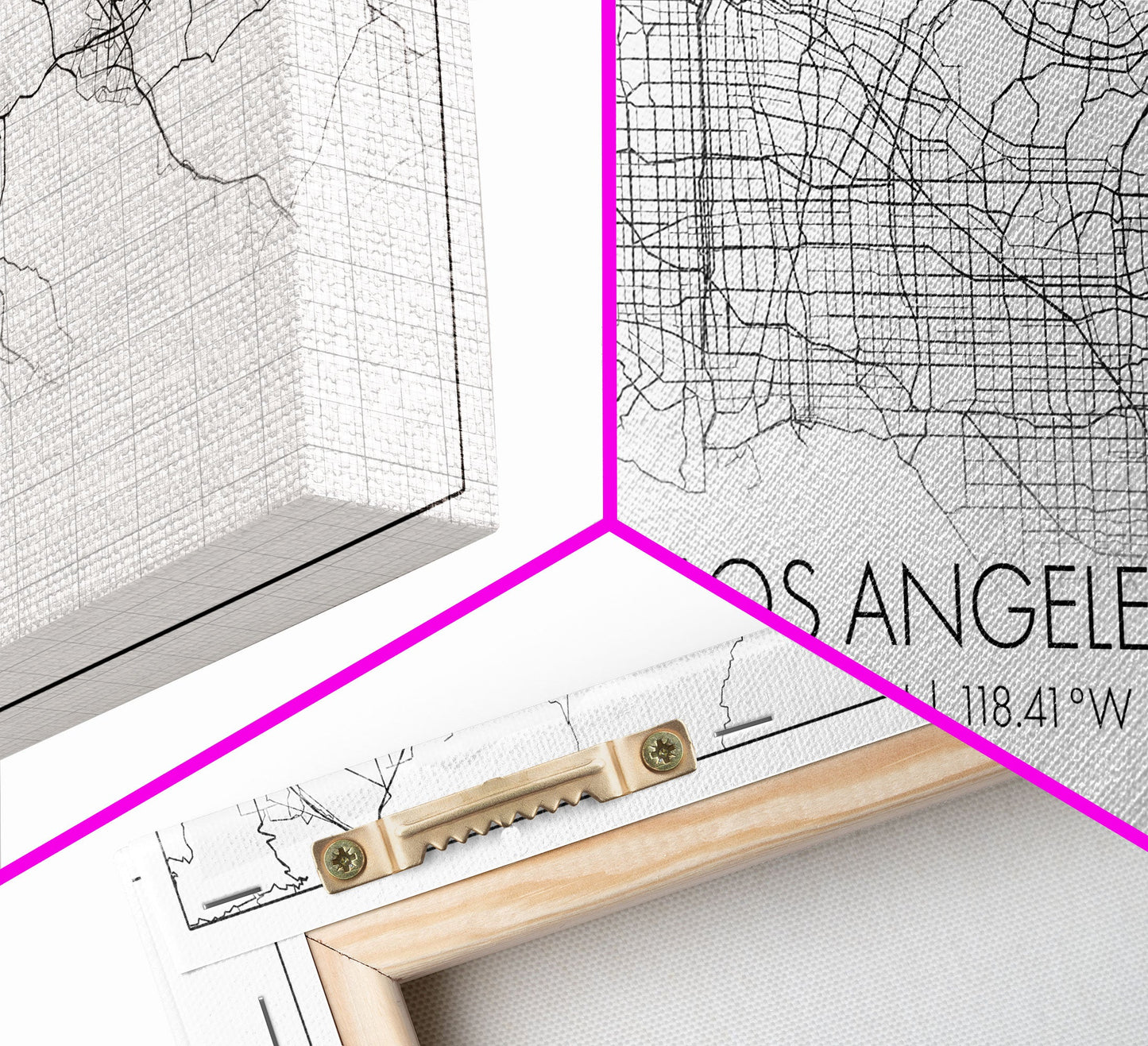 Los Angeles City Map, California Map, Map Art, Modern Art, Wall Art, Canvas Art, Tiny House Décor, Rustic Wall Art, Wanderlust Gift, Prints