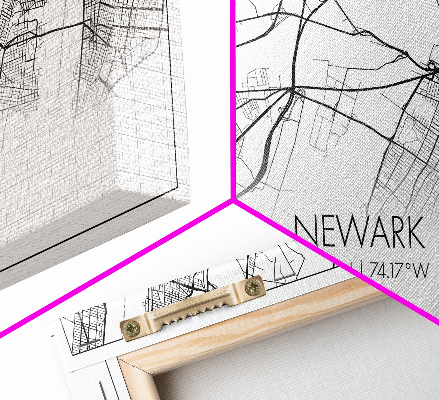 Newark City Map, New Jersey Art, Map Print, Minimalist Wall Art, Wall Art, Canvas Art, Travel Wall Art, Friend Gift, Teen Birthday Gift