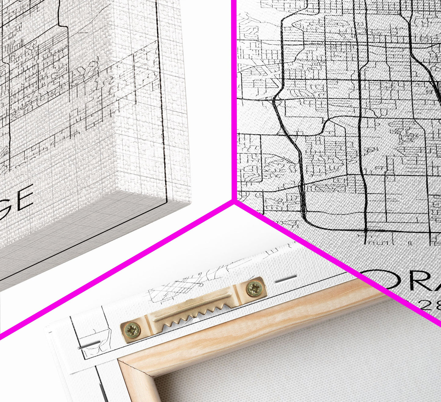 Anchorage Street Map, Alaska Map, City Map Wall Décor, Adventure Wall Art, Minimalist, Modern Art, Wall Art, Canvas Print, Canvas Wall Art