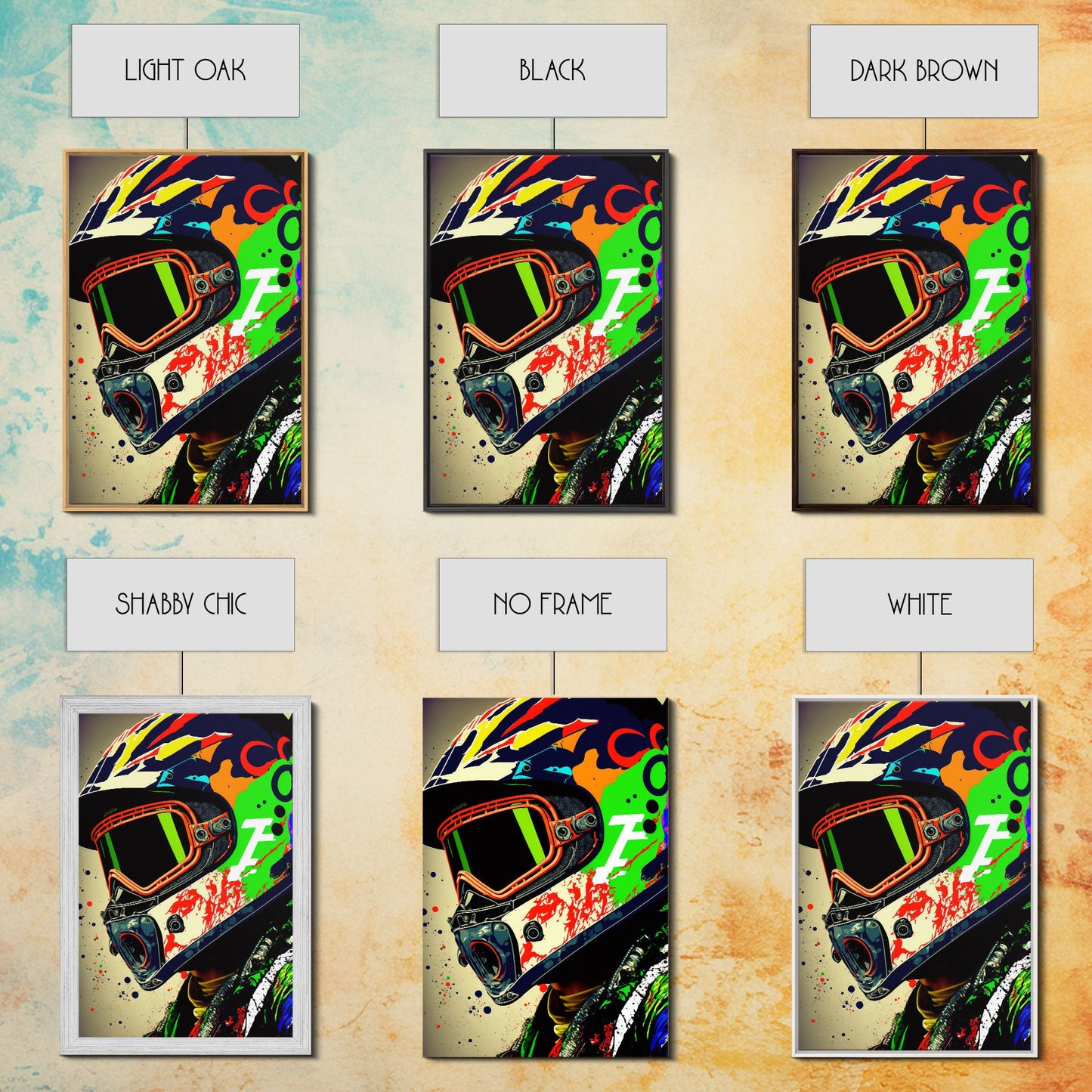Motorcycle wall art framed print, Motorcycle poster print, MotoGP art, Motorcycle gifts, Motorcycle gift, Biker gift ready to hang print