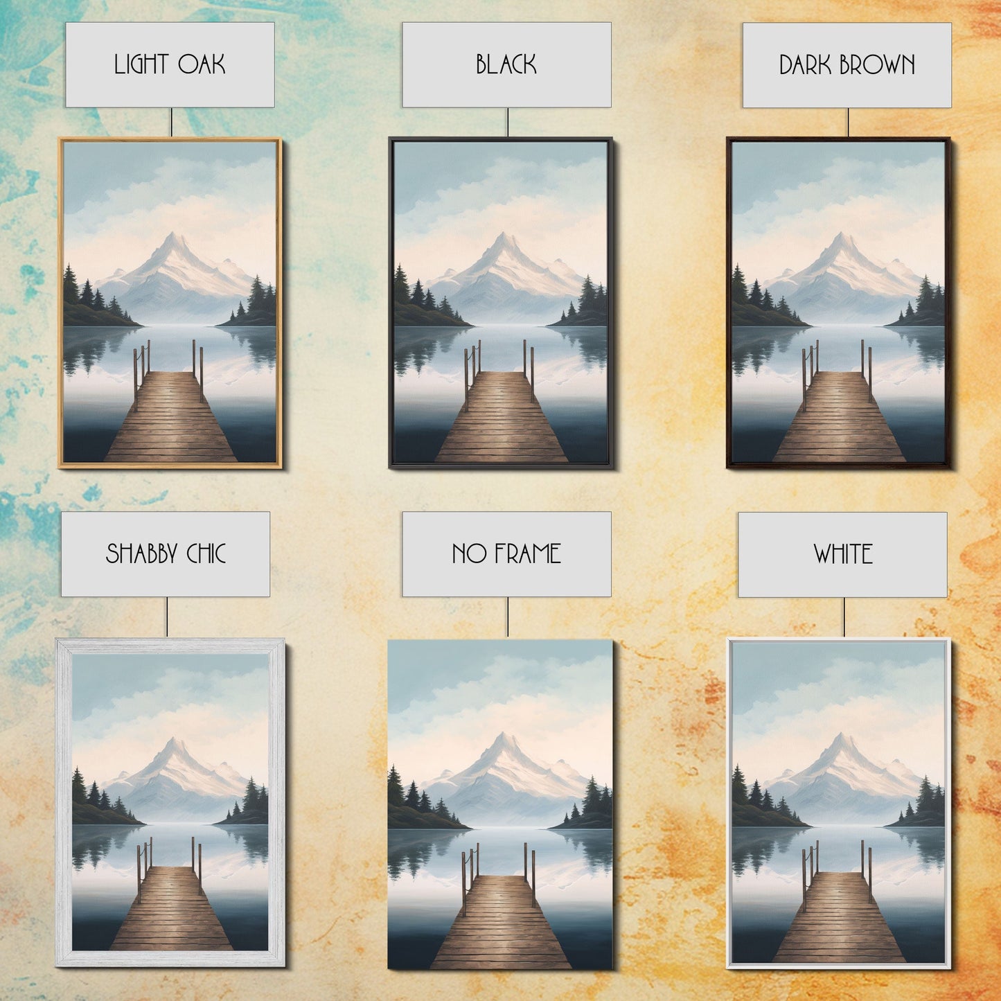 Mountain Print, Water Reflection, Lake Wall Art, Canvas Print, Wall Art, Vertical Art, New Homeowner Gift, Apartment Wall Decor, Room Decor