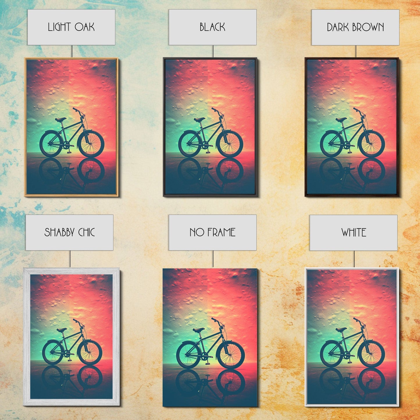 Retro 1980s Bike Canvas Print, Bicycle Art, Framed Wall Art, Fine Art Photography Print, Retro Inspired Wall Decor, Man Cave Art, Office Art