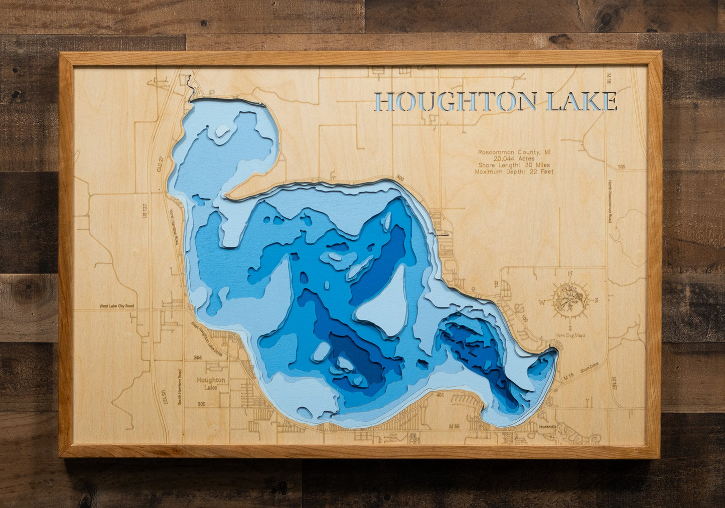 Houghton Lake in Roscommon County, Michigan