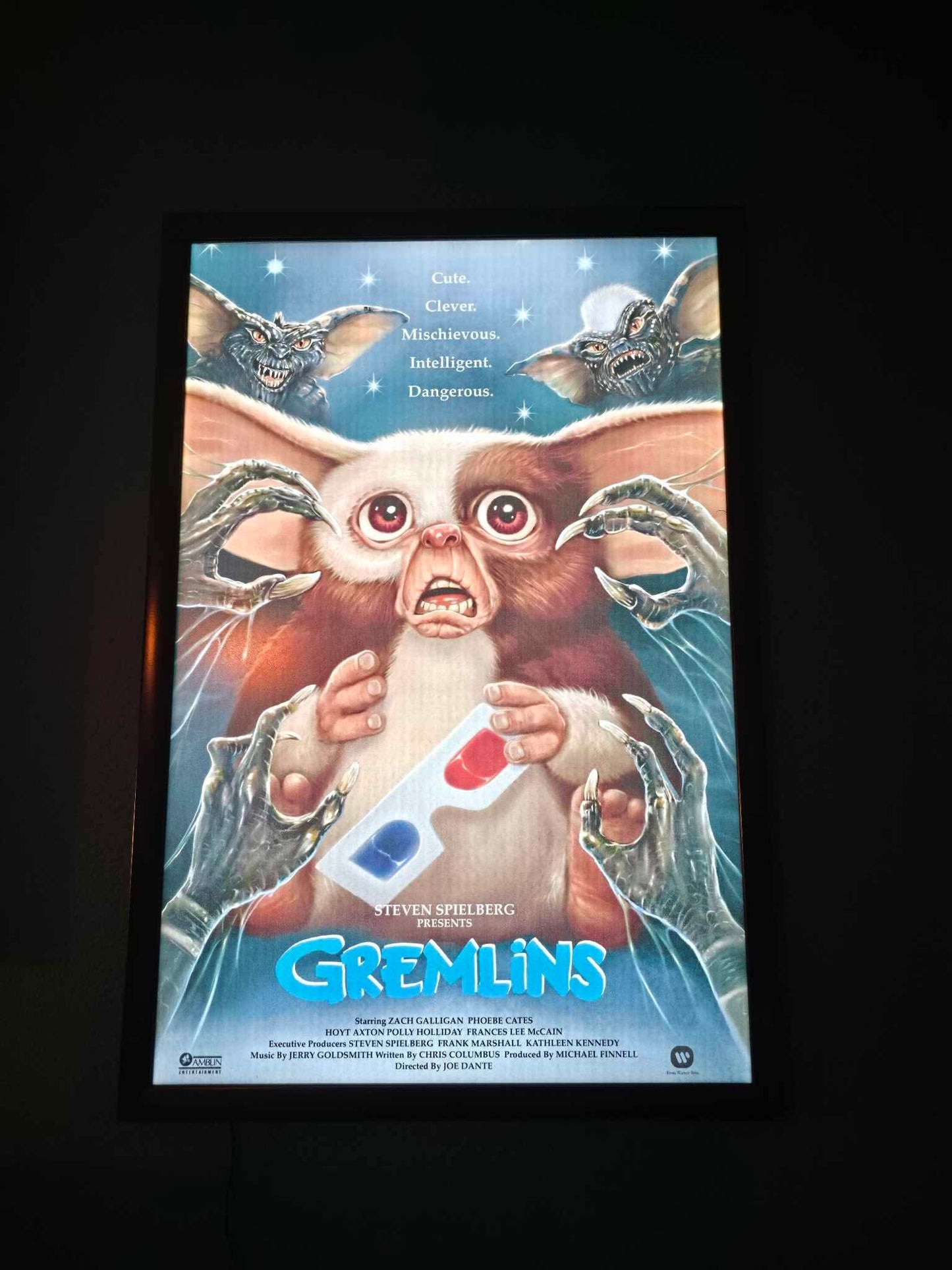1 Qty Glowbox "World Famous" LED Poster Frame - Select Poster Size: