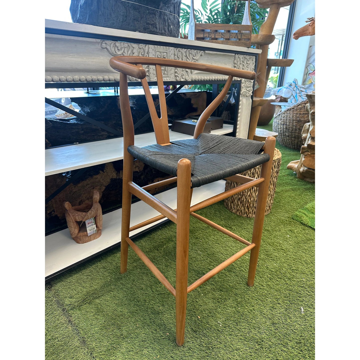 Wishbone Island Counter Stool