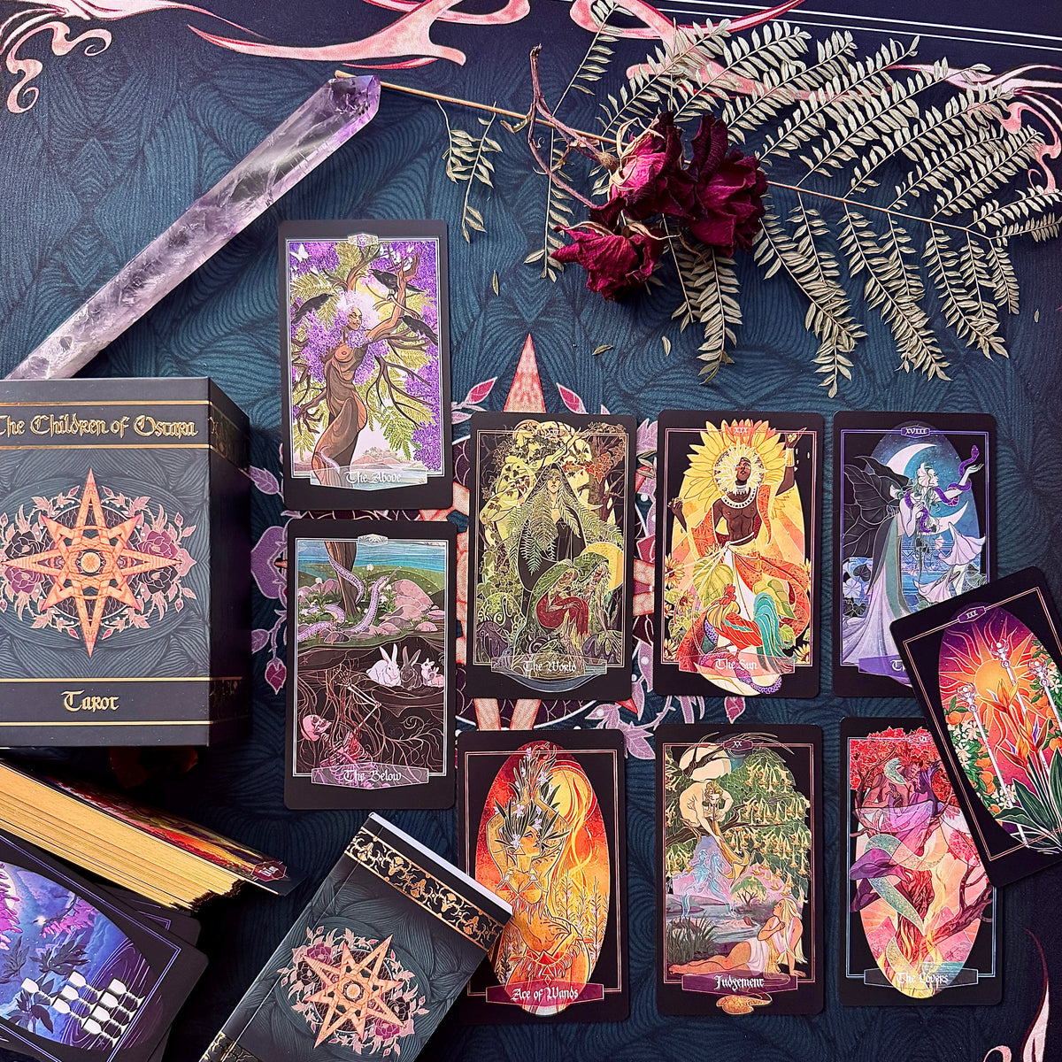 **NEW** Children of Ostara tarot card deck & book set- LIMITED GOLD EDITION