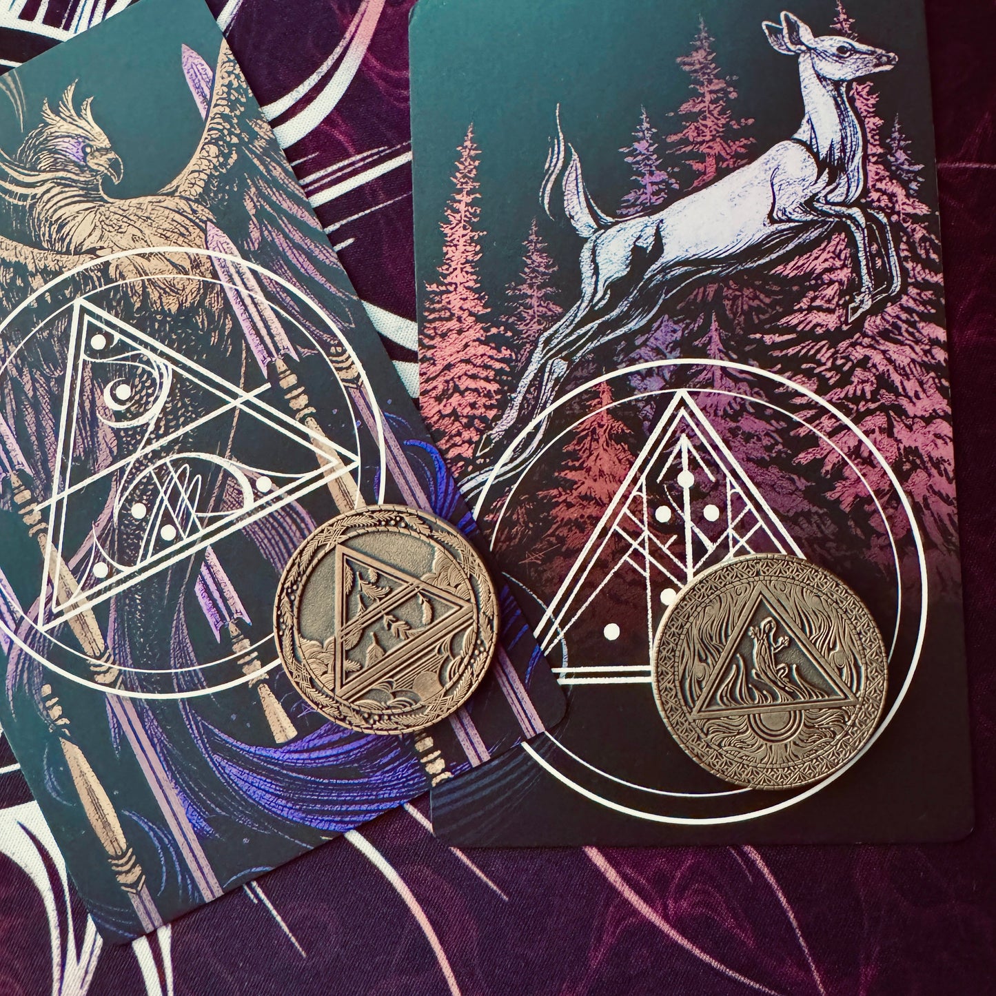 Divination Coins - Set of 8 or Individual Coins