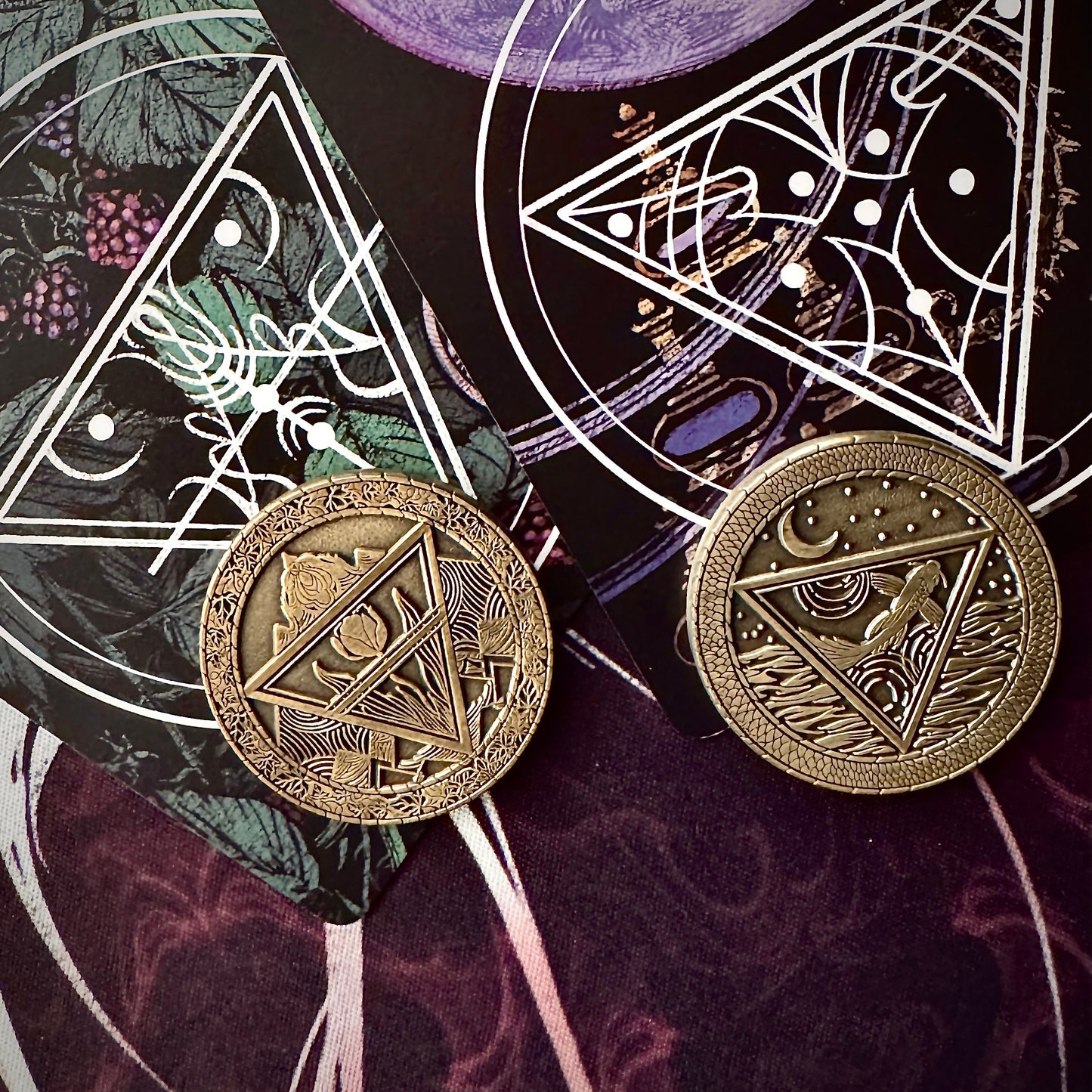 Divination Coins - Set of 8 or Individual Coins