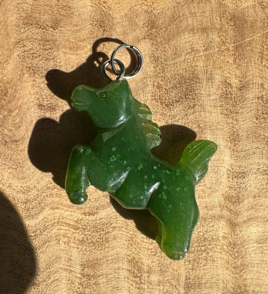 Canadian Jade Horse Charm/Pendant 20mm