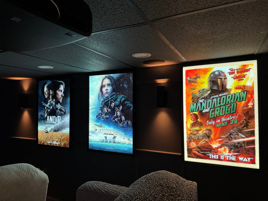 10-PACK Glowbox "World Famous" LED Poster Frames