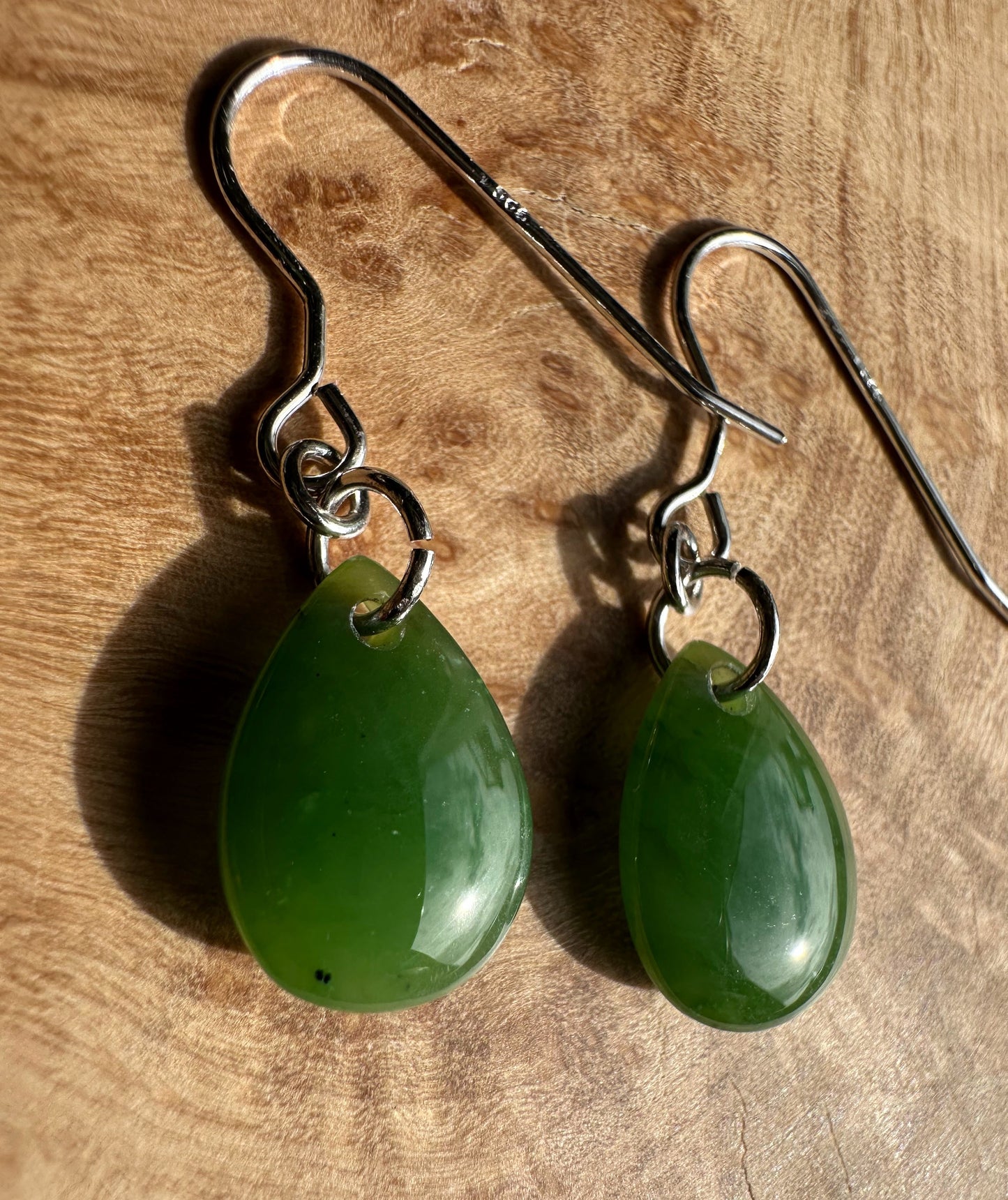 Canadian Jade Earrings, 10x14mm