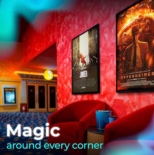 3-PACK Glowbox "World Famous" LED Poster Frames