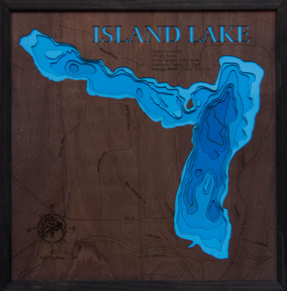 Island Lake in Hubbard - Near Park Rapids County, Minnesota