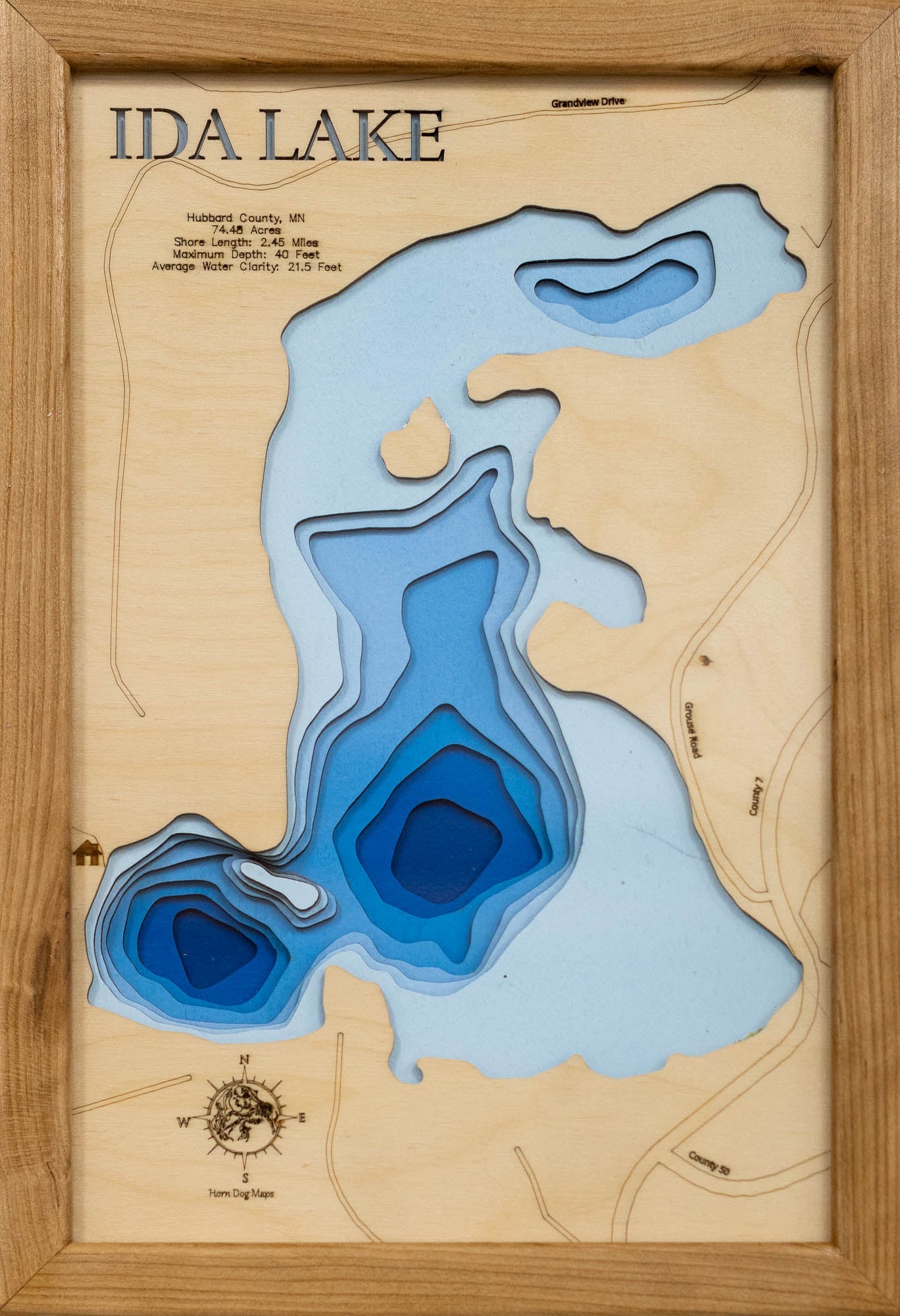 Ida Lake in Hubbard County, Minnesota