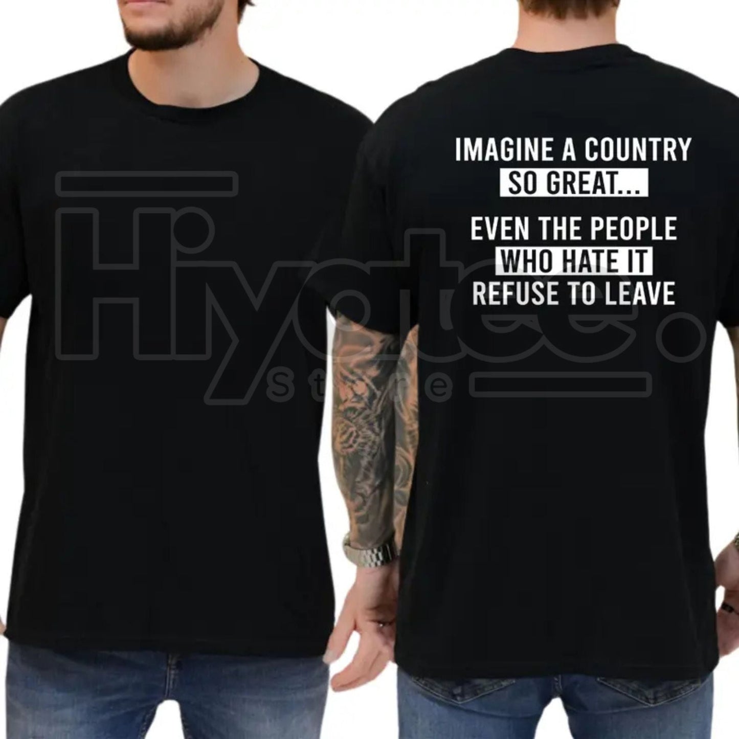 "Imagine A Country So Great" – Funny Patriotic Republican Men’s Top