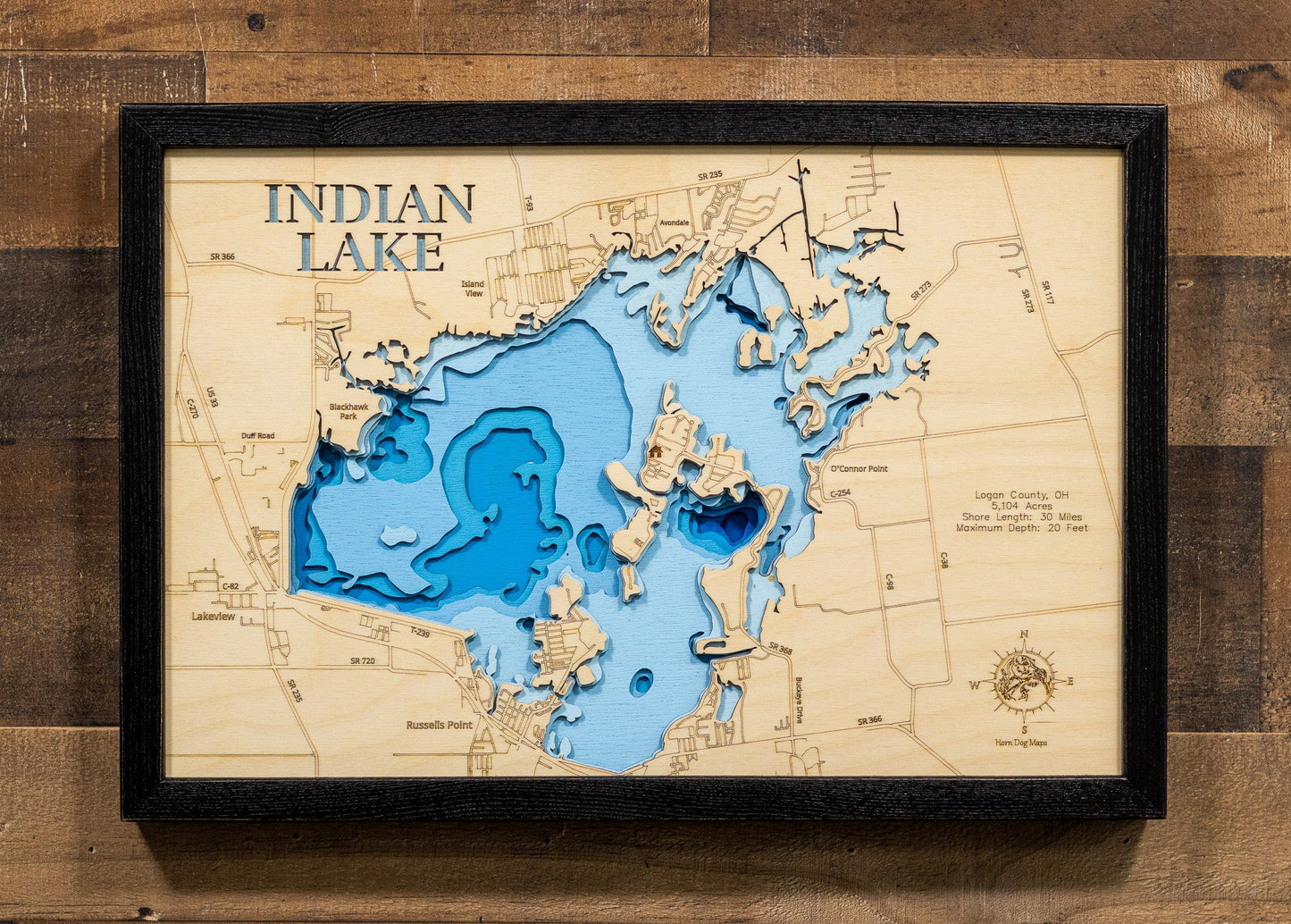 Indian Lake in Logan County, Ohio