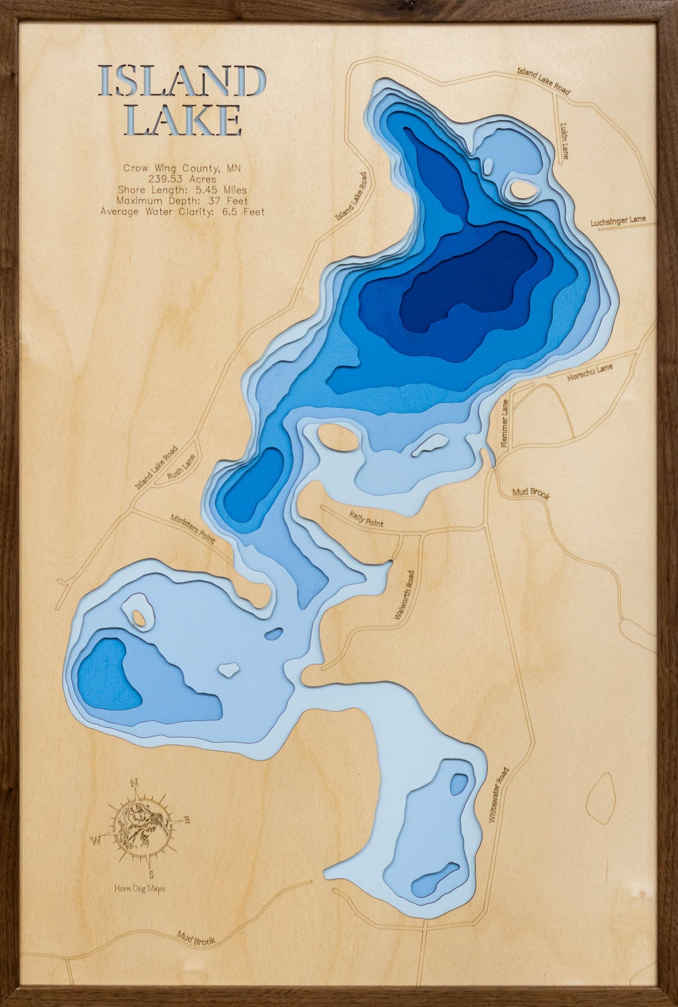 Island Lake in Crow Wing County, Minnesota