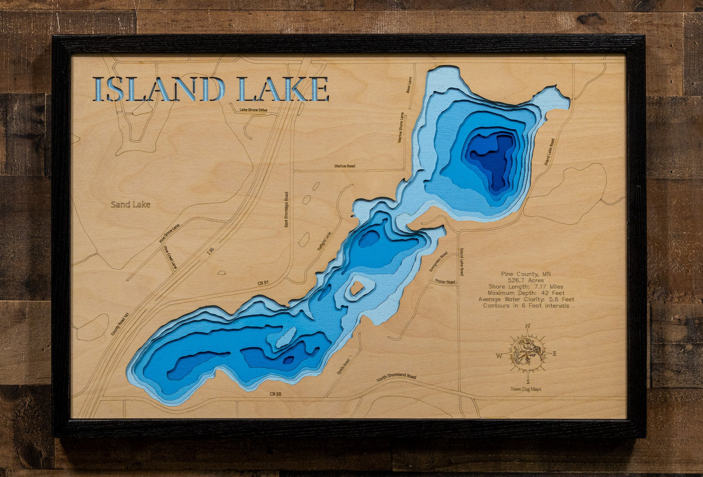 Island Lake in Pine County, Minnesota