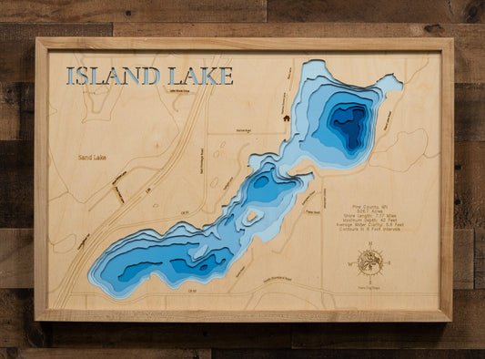 Island Lake in Pine County, Minnesota
